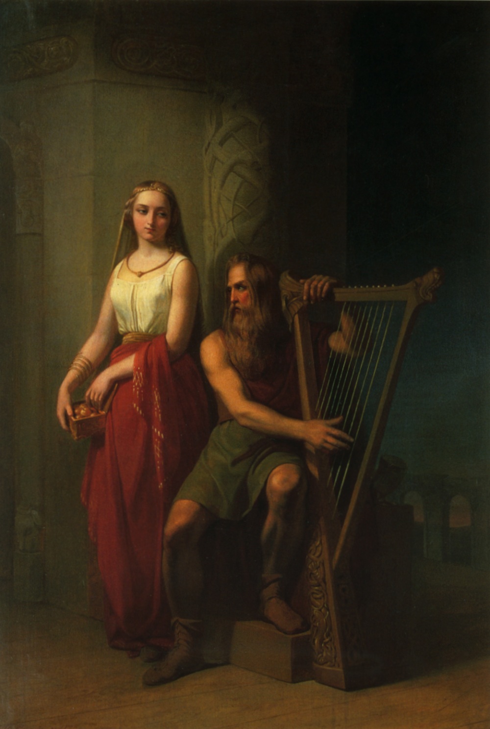 Idunn and bragi by blommer